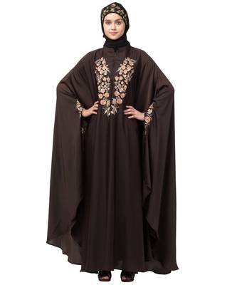 Nazneen Neck and Sleeve Embroidered Irani Kaftan 2