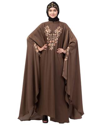 Nazneen Neck and Sleeve Embroidered Irani Kaftan 3