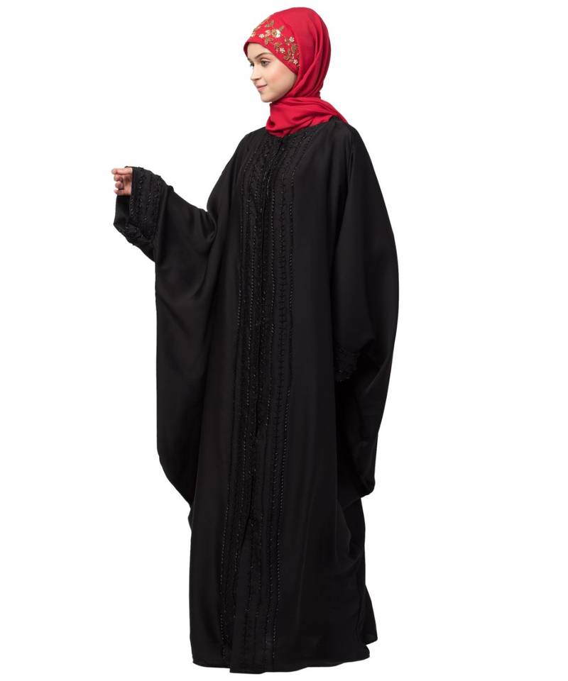 Nazneen hand embroidery front open kaftan