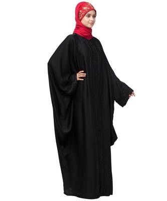Nazneen hand embroidery front open kaftan 6