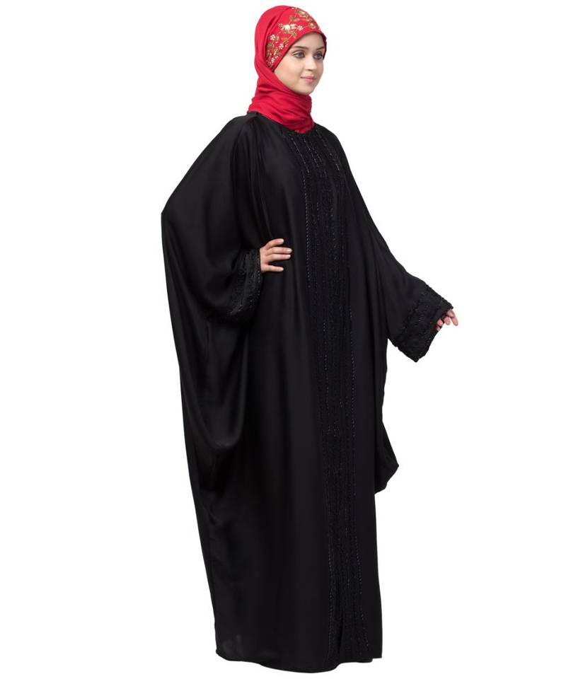 Nazneen hand embroidery front open kaftan