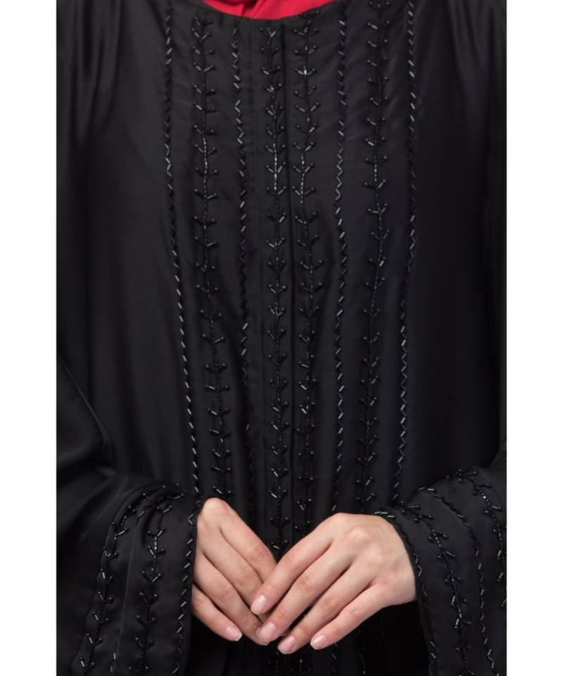 Nazneen hand embroidery front open kaftan