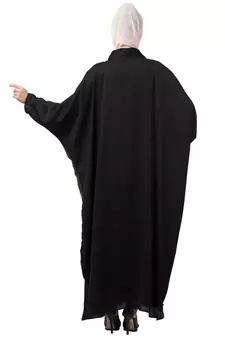 Nazneen two colors front open kaftan cum abaya