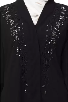 Nazneen Front open Hand work at both side and sleeve Abaya