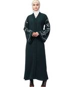 Nazneen Front Open Sleeve Resham Embroidery Abaya