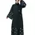 Nazneen Front Open Front Back sleeve with Hijab Embroidered Abaya cum Kaftan