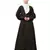 Nazneen long cuff full balloon sleeve with belt A line Abaya