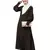 Nazneen long cuff full balloon sleeve with belt A line Abaya