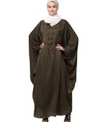 Nazneen contrast hand embroidered kaftan