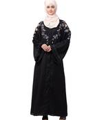 Nazneen Front to back resham embroidery  Front open Dubai Style Kaftan cum Abaya