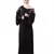 Nazneen Front to back resham embroidery  Front open Dubai Style Kaftan cum Abaya