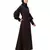 Nazneen long cuff full balloon sleeve with belt A line Abaya