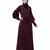 Nazneen long cuff full balloon sleeve with belt A line Abaya