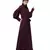 Nazneen long cuff full balloon sleeve with belt A line Abaya