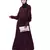 Nazneen long cuff full balloon sleeve with belt A line Abaya