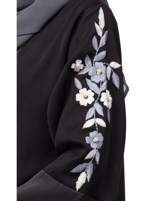 Nazneen Front open Sleeve embroidery Dubai style Kaftan cum Abaya 5