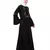 Nazneen yoke embroidered Pleated Bell sleeve Flare Abaya