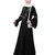 Nazneen yoke embroidered Pleated Bell sleeve Flare Abaya