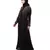 Nazneen front open golden hand work at front back and sleeve Nida Abaya