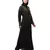 Nazneen front open golden hand work at front back and sleeve Nida Abaya