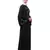 Nazneen hand embroidery on front and bell sleeve  A line Abaya
