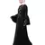 Nazneen hand embroidery on front and bell sleeve  A line Abaya