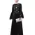 Nazneen hand embroidery on front and bell sleeve  A line Abaya