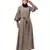 Nazneen long cuff full balloon sleeve with belt A line Abaya