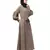 Nazneen long cuff full balloon sleeve with belt A line Abaya