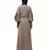 Nazneen long cuff full balloon sleeve with belt A line Abaya