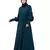 Nazneen long cuff full balloon sleeve with belt A line Abaya