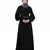 Nazneen long cuff full balloon sleeve with belt A line Abaya