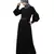 Nazneen long cuff full balloon sleeve with belt A line Abaya