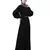 Nazneen long cuff full balloon sleeve with belt A line Abaya