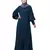 Nazneen long cuff full balloon sleeve with belt A line Abaya
