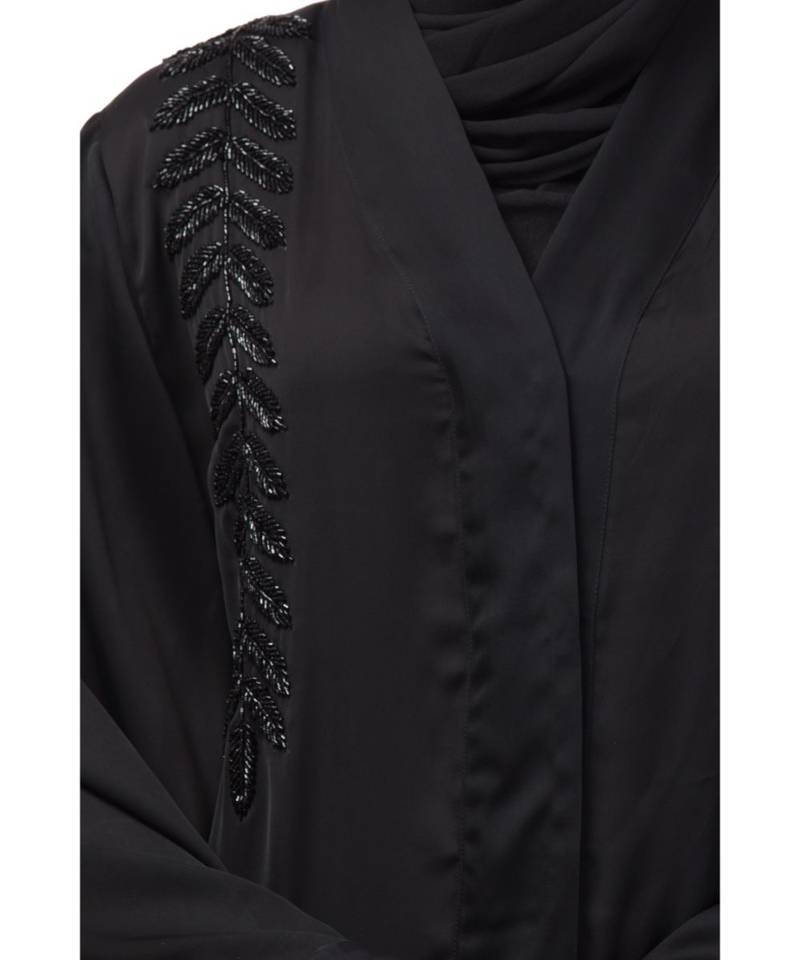 Nazneen hand work front and back Front open Dubai Abaya