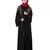 Nazneen resham embroidery front open Dubai abaya