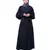 Nazneen long cuff full balloon sleeve with belt A line Abaya