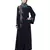 Nazneen one side & sleeve Resham Embroidery front open Abaya