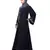 Nazneen one side & sleeve Resham Embroidery front open Abaya