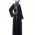 Nazneen one side & sleeve Resham Embroidery front open Abaya