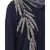 Nazneen one side & sleeve Resham Embroidery front open Abaya