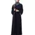 Nazneen one side & sleeve Resham Embroidery front open Abaya