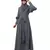 Nazneen long cuff full balloon sleeve with belt A line Abaya