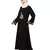 Nazneen front and sleeve embroidery A line Abaya