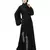 Nazneen side embroidery at bottom front open Dubai Abaya