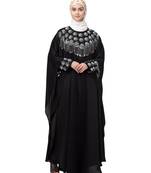 Nazneen double layers hand embroidered with tassel wedding kaftan cum abaya