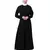 Nazneen  front Pleated a line Abaya