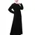 Nazneen  front Pleated a line Abaya