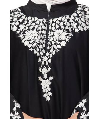 Nazneen Front to back & & and hand opening Resham Embroidery Irani Kaftan 5